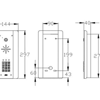 AES DECT 603-ASK Wireless Intercom With Keypad - Electric-Gate Kits